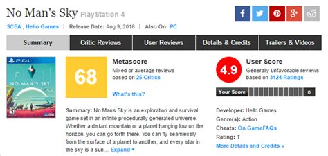 no man's sky metacritic